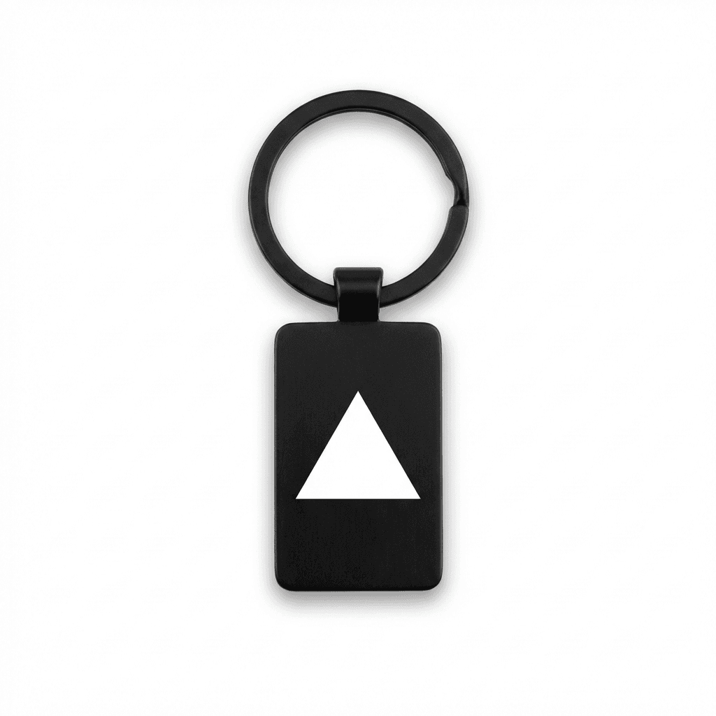 Black Metal Keychain (Fob)